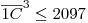  \overline{1C}^3 \leq 2097