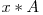 x*A