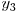  y_{3} 