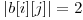  | b[i][j] | = 2 