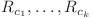 R_{c_1}, \ldots, R_{c_k}