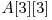  A[3][3] 