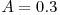 A=0.3