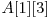  A[1][3] 