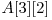  A[3][2] 
