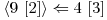  \langle 9\ [2] \rangle \Leftarrow 4\ [3] 