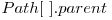  Path[\ ].parent 
