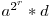  a^{2^r}*d 