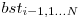  bst_{i-1,1 \ldots N} 