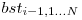  bst_{i-1,1 \ldots N} 