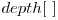  depth[\ ] 