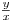  \frac{y}{x} 
