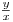  \frac{y}{x} 