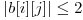 | b[i][j] | \le 2 