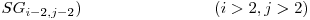  SG_{i-2,j-2}) \hspace{28 mm} (i > 2 , j > 2 )