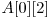  A[0][2]