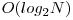  O(log_{2}N) 