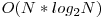  O(N*log_{2}N) 