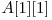  A[1][1] 