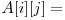  A[i][j] = 