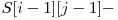  S[i-1][j-1] - 