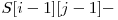  S[i-1][j-1] - 