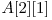  A[2][1] 