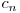  c_{n} 