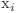  ${x}_{i}$ 