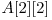  A[2][2] 