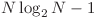 N\log_2{N}-1
