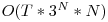 O(T * 3^N * N)