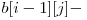  b[i-1][j] - 