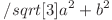  /sqrt[3]{a^2 + b^2} 