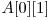  A[0][1] 