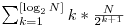  \sum_{k=1}^{[\log_2 N]} k * \frac{N}{2^{k+1}} 