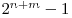 2^{n + m}-1