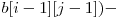  b[i-1][j-1]) - 