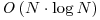 \mathit{O}\left( N \cdot \log N \right)