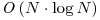 \mathit{O}\left( N \cdot \log N \right)