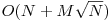 O(N + M\sqrt{N})