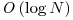 \mathit{O}\left( \log N \right)