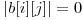  | b[i][j] | = 0 