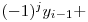  (-1)^j y_{i-1} + 