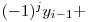  (-1)^j y_{i-1} + 