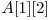  A[1][2] 
