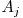  A_{j} 