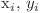  ${x}_{i}$, ${y}_{i}$ 