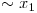  \sim x_{1} 