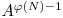 A^{\varphi(N)-1}